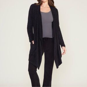 Barefoot Dreams Midnight Black Open Cardigan